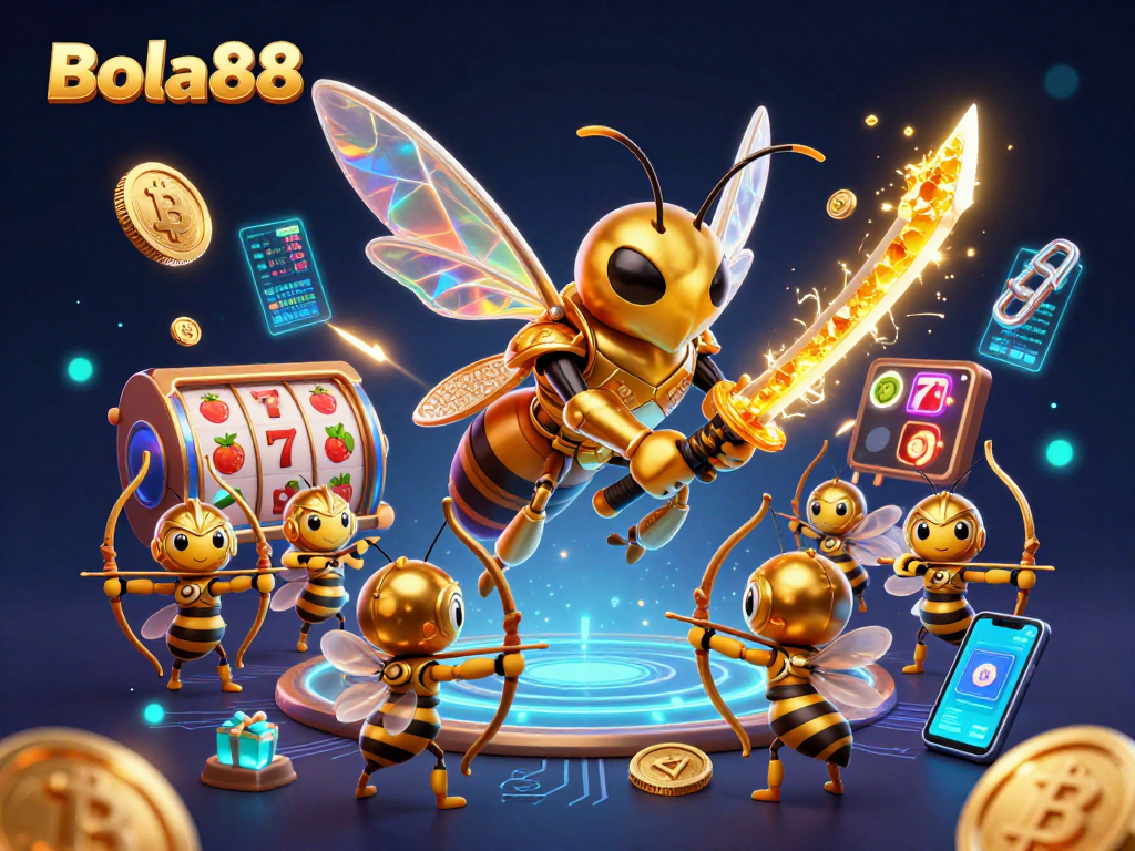 Bola88 menawarkan jackpot besar dalam dunia kasino dengan simbol slot yang beruntung dan petualangan yang berwarna.
